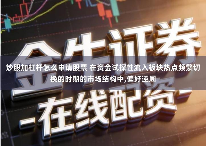 炒股加杠杆怎么申请股票 在资金试探性流入板块热点频繁切换的时期的市场结构中,偏好逆周