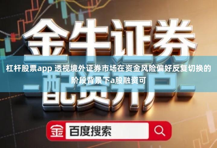 杠杆股票app 透视境外证券市场在资金风险偏好反复切换的阶段背景下a股融资可