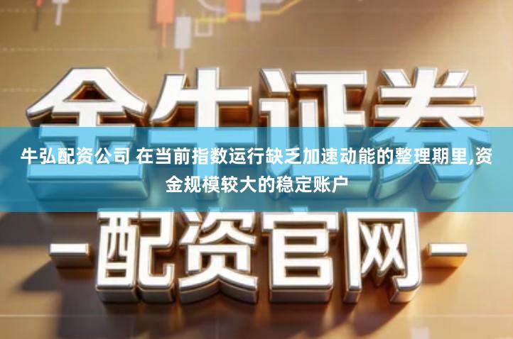 牛弘配资公司 在当前指数运行缺乏加速动能的整理期里,资金规模较大的稳定账户